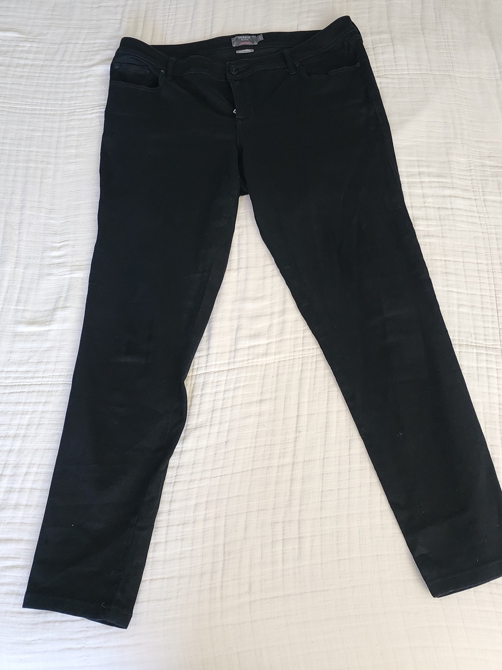 Torrid Luxe Skinny Jeans Sateen Stretch - Black - 20 Tall - Women’s Slim Fit